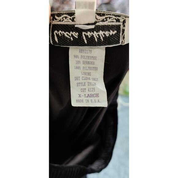 Vintage Lucia Lukken Black Velvet Maxi Skirt Whimsigoth Size XL Elastic Waist - Picture 6 of 8